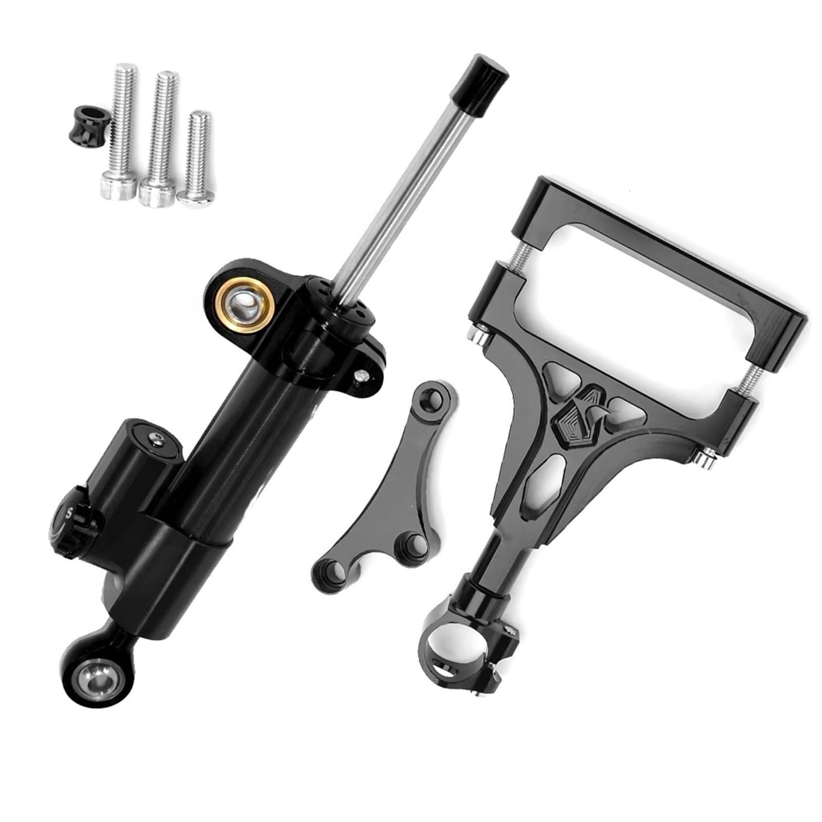 Amortiguador dirección Moto Compatible con para Z1000 2003-2009 Soporte De Amortiguador Estabilizador De Dirección De Motocicleta