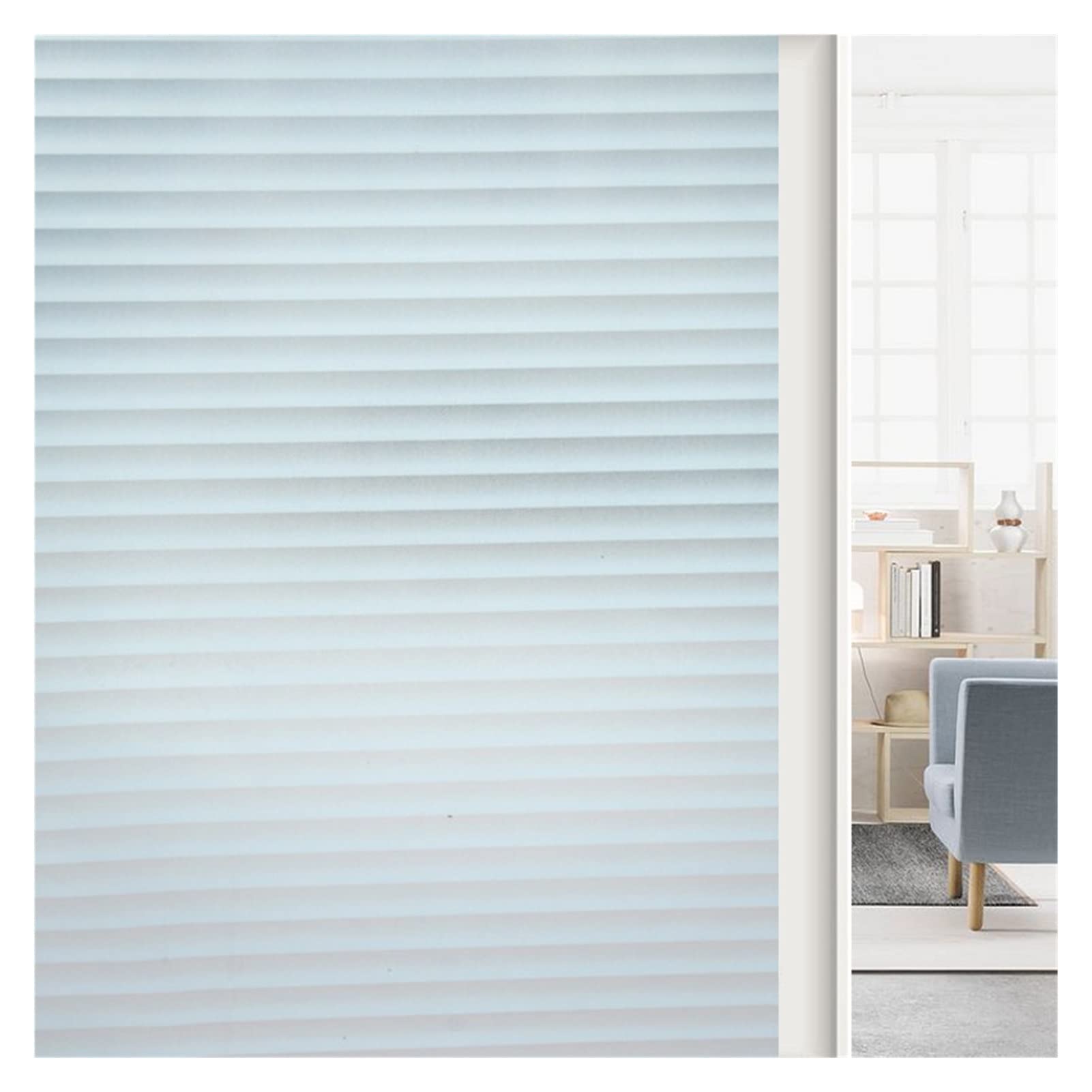 Privacy Film For Glass Windows,Stained Decorative Static Self Adhesive Sticker(Green,60x300cm)
