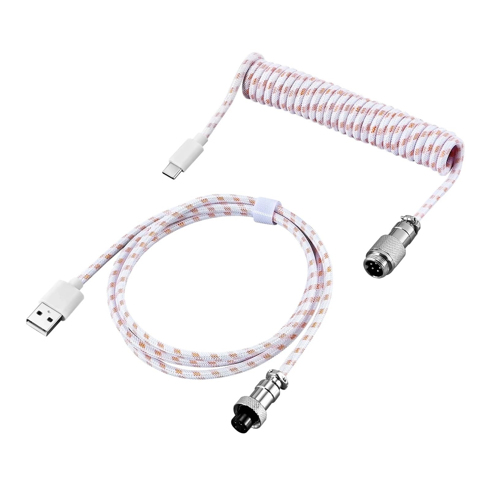 Amazon | NNBILI 新型タイプCメカニカルキーボード コイルケーブル USB