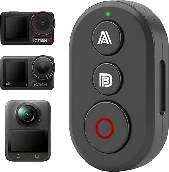 REYGEAK Bluetooth Remote Controller for DJI Osmo 360/Action 6/5 Pro/4 | 114FT wireless control, wrist strap, mount frame and 30-hour battery for hands-free shooting, vlogging and outdoor adventures