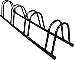 Suporte Bicicletário Porta Bike Leve De Chão 4 Vagas, Single, Altmayer, Preto