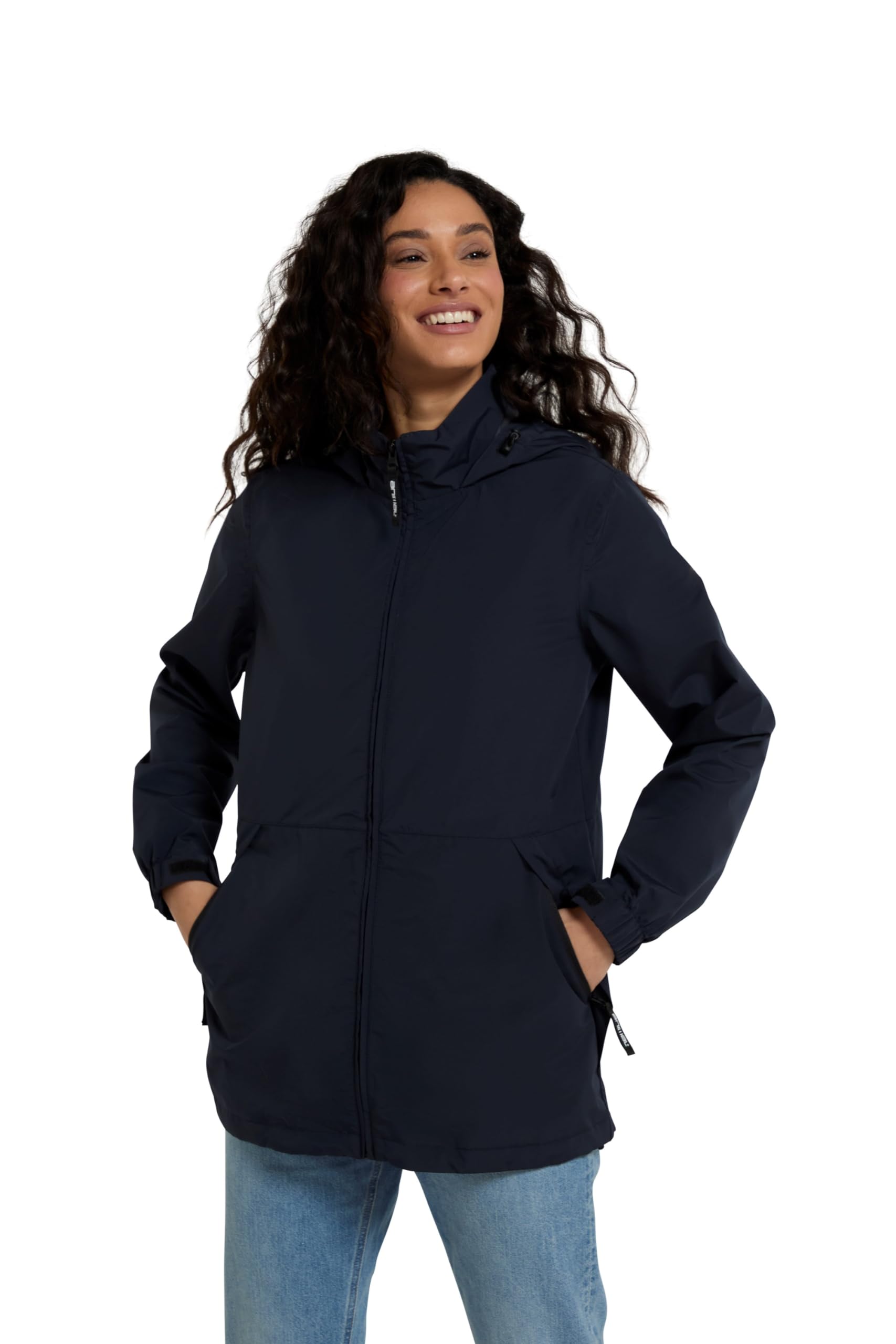 Animal Women's Navy Pace Packable Jacket - Breathable & Water-Resistant Comfortable Coat, Packs Away - Autumn Winter, Outdoors, Holiday & Walking Size 10