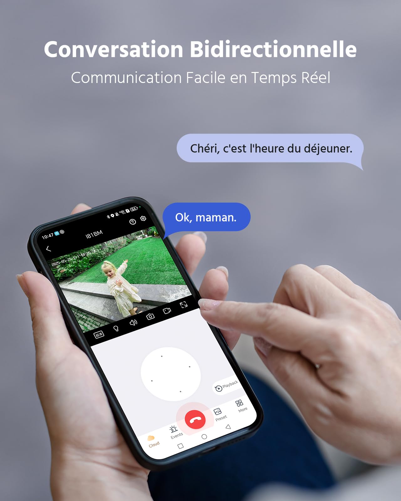 ANNKE 2.5K 4MP Camera Surveillance WiFi Exterieure sans Fil Solaire IP65