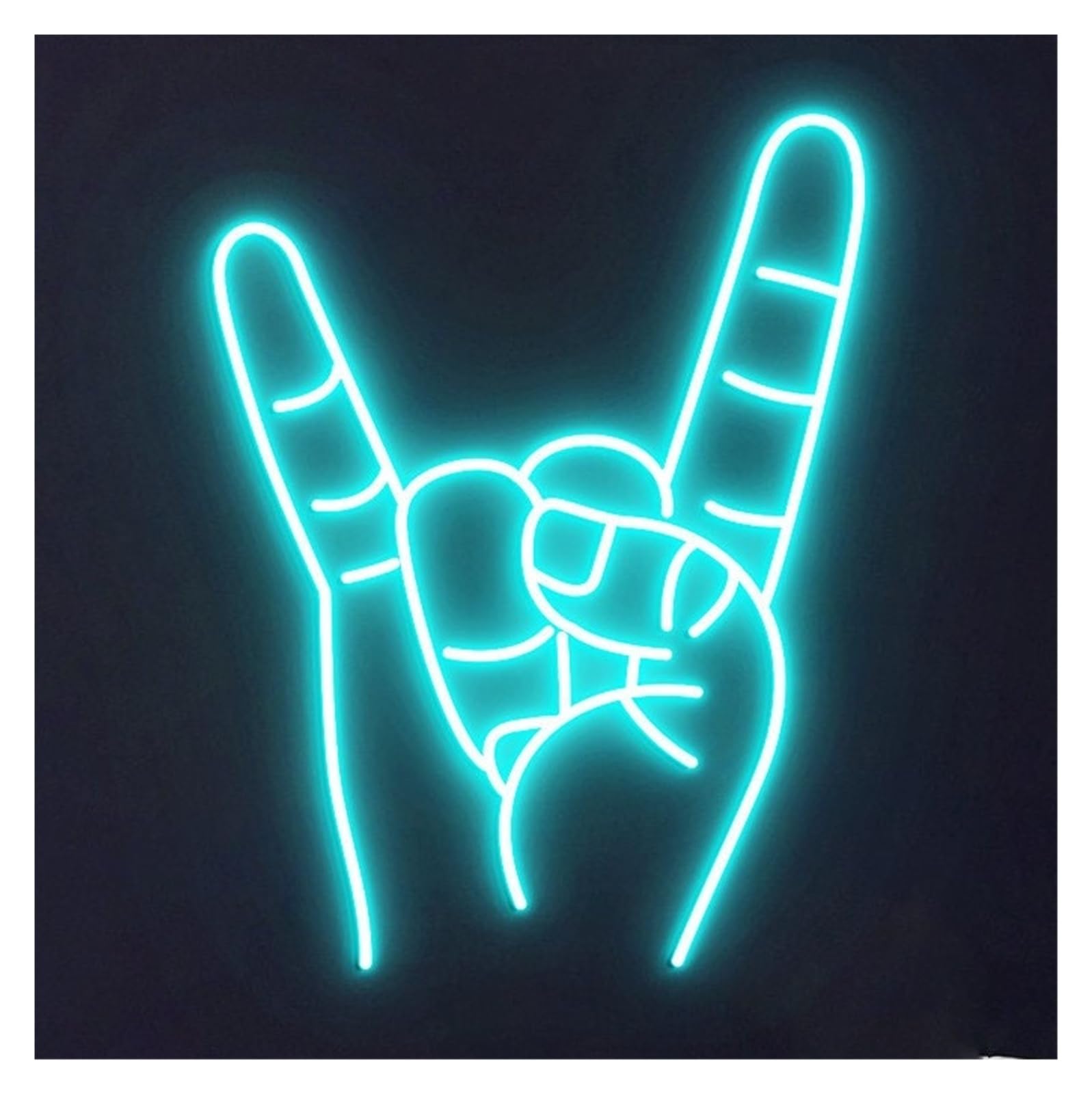 RONGCH Hanging Art Signs Hand Neon Sign Gameroom Bedroom Bar Livingroom Birthday Party Wall Decoration 50cm