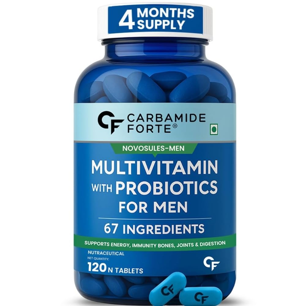 Carbamide Forte Multivitamin Tablet for Men Gym | Multi vitamin Tablet for Men | Multi Vitamin for Mens for Daily Immunity & Energy Support | 120 Tablets
