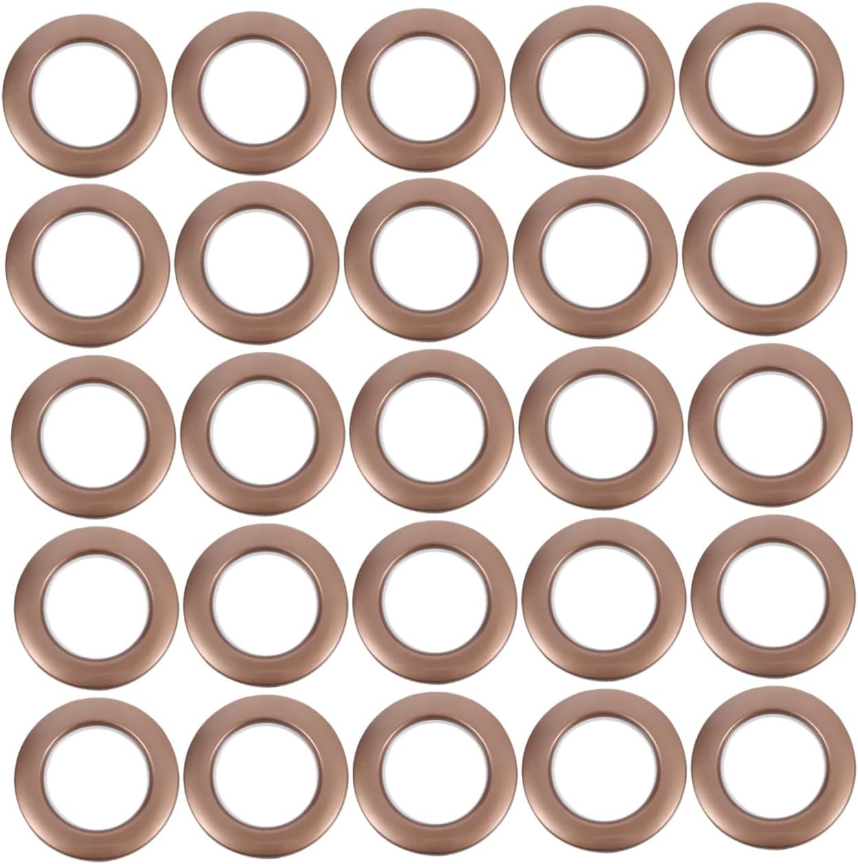 COHEALI 75pcs Plastic Curtain Grommets Silent Sliding Inner Diameter Rings Roman Eyelet Rings for Window Drapes Home Décor