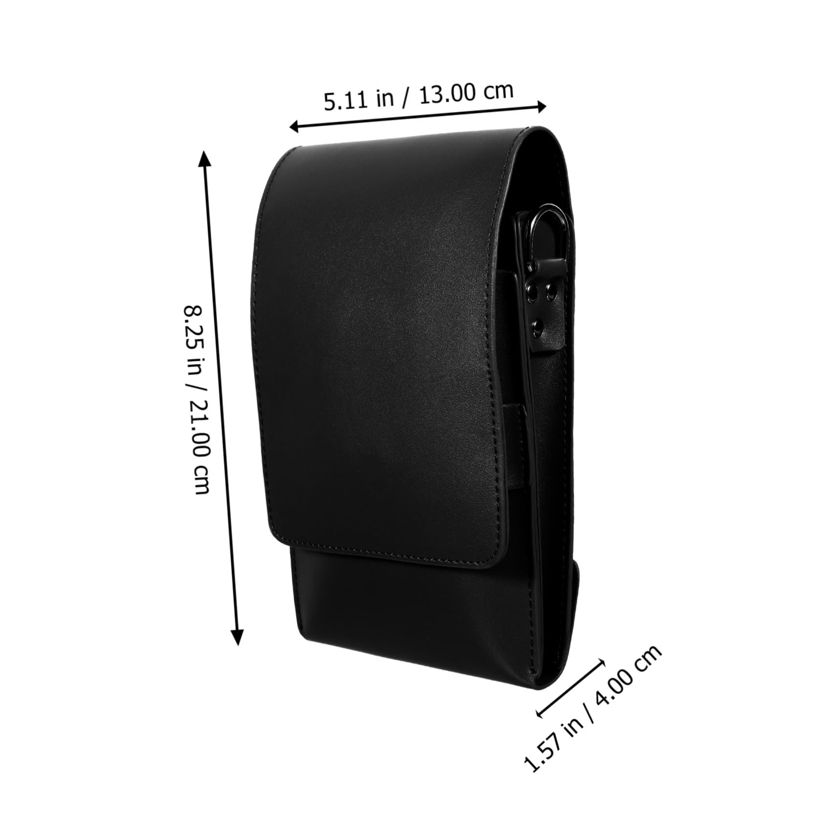 Marsupio Porta Forbici Parrucchiere Nera in Pelle Bovina