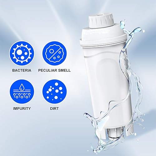 Miniatura 6 de Paquete de 3 filtros de repuesto compatibles con filtro DeLonghi DLSC002, cartuchos de filtro de agua ablandador de carbón activado, compatible con
