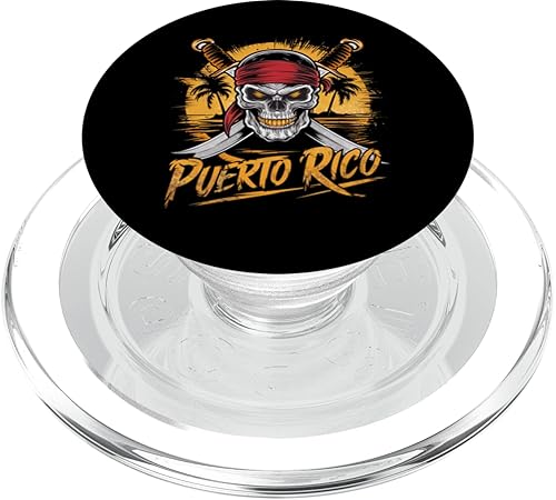 Puerto Rico Pirate Vacation Souvenir Fun PopSockets PopGrip for MagSafe