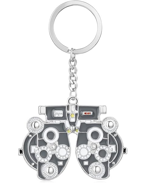 MEDFOLY Medical Optometrists Keychain Ophthalmology Vision Test Optometry Enamel Pendant Keyring Jewelry