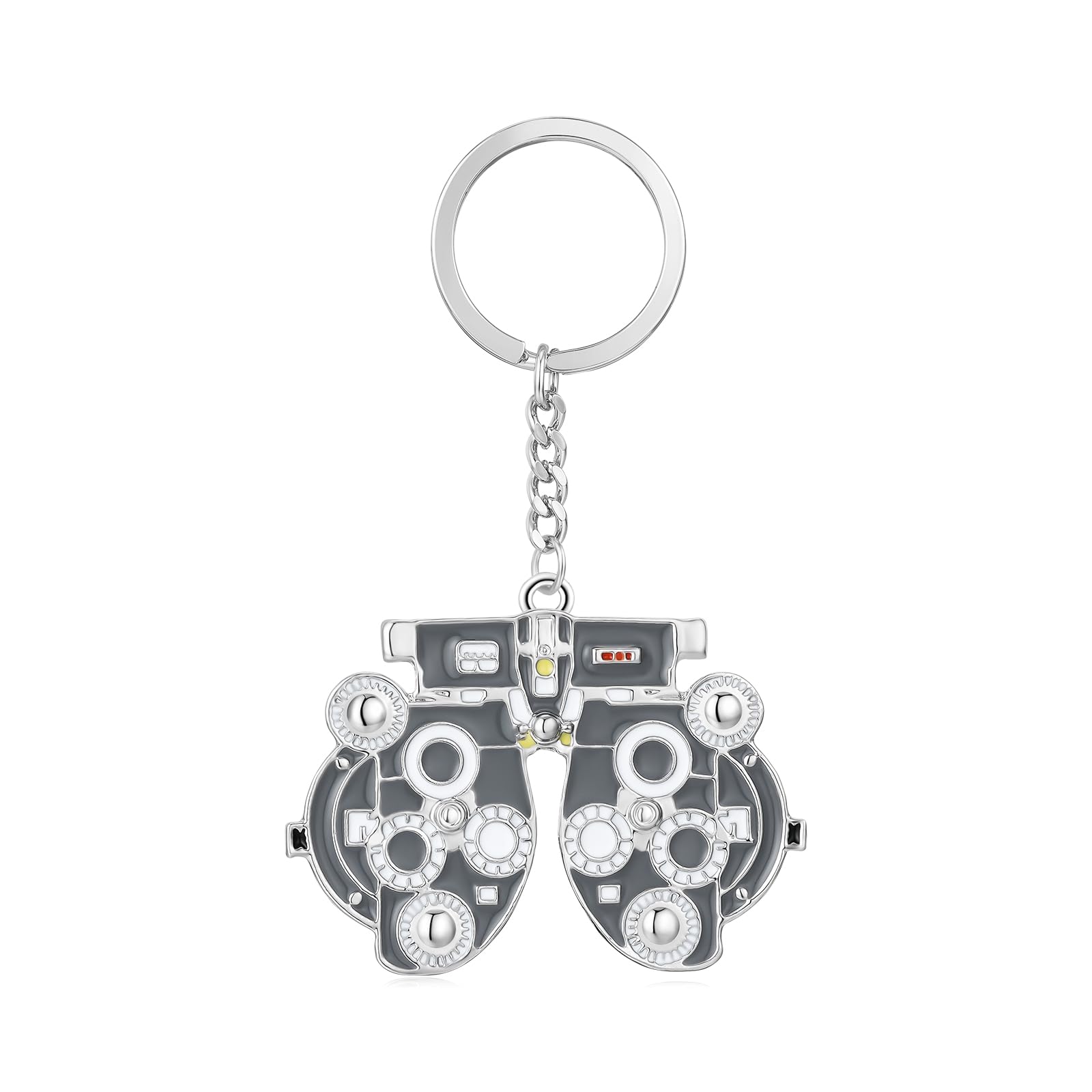 Medical Optometrists Keychain Ophthalmology Vision Test Optometry Enamel Pendant Keyring Jewelry for Eye Doctor Nurse