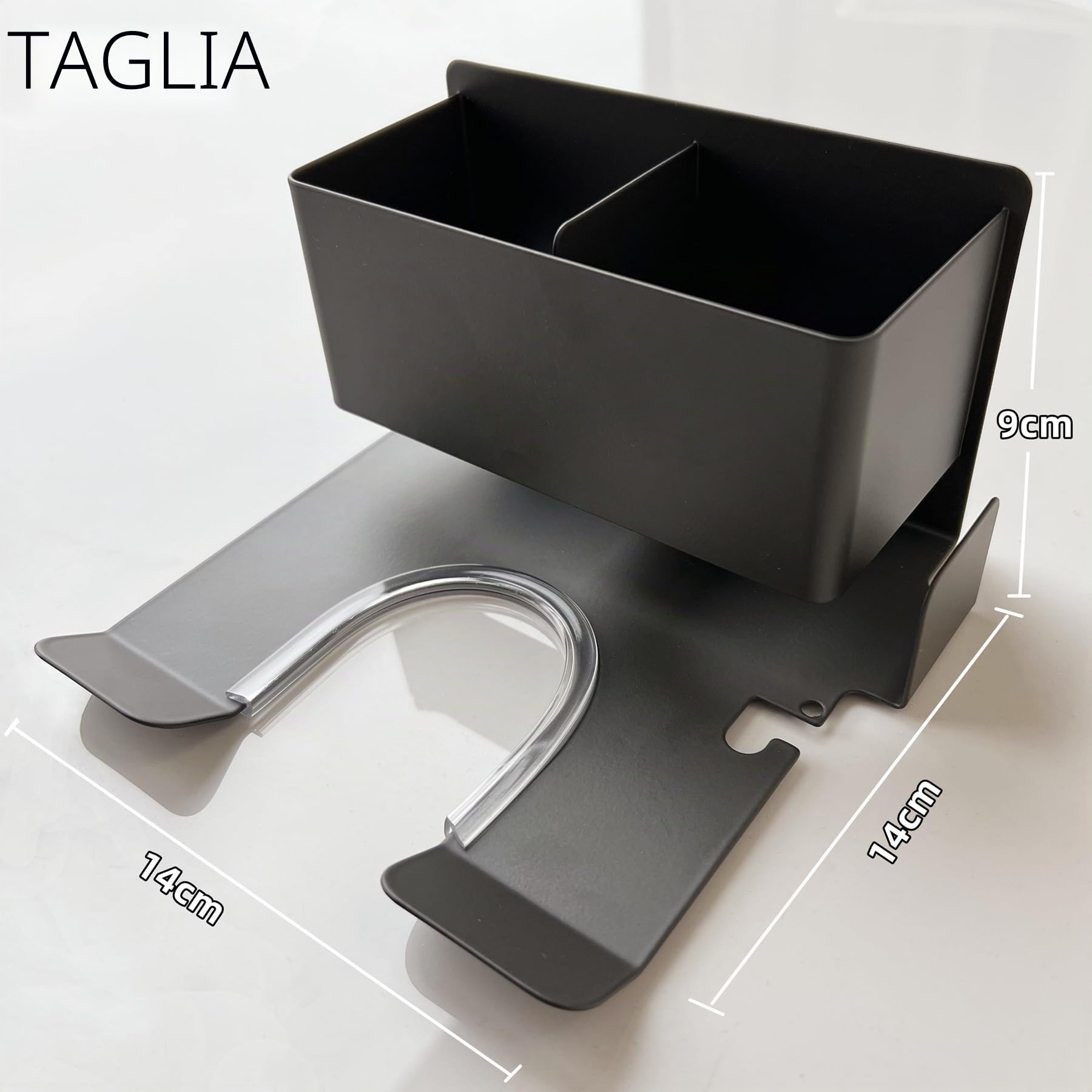 Porta Phone Bagno da Muro, Porta Asciugacapelli in Alluminio, Organizzatore di Strumenti e Accessori per Lo Styling con Gestione dei Cavi, Adatto per Bagno e Salone