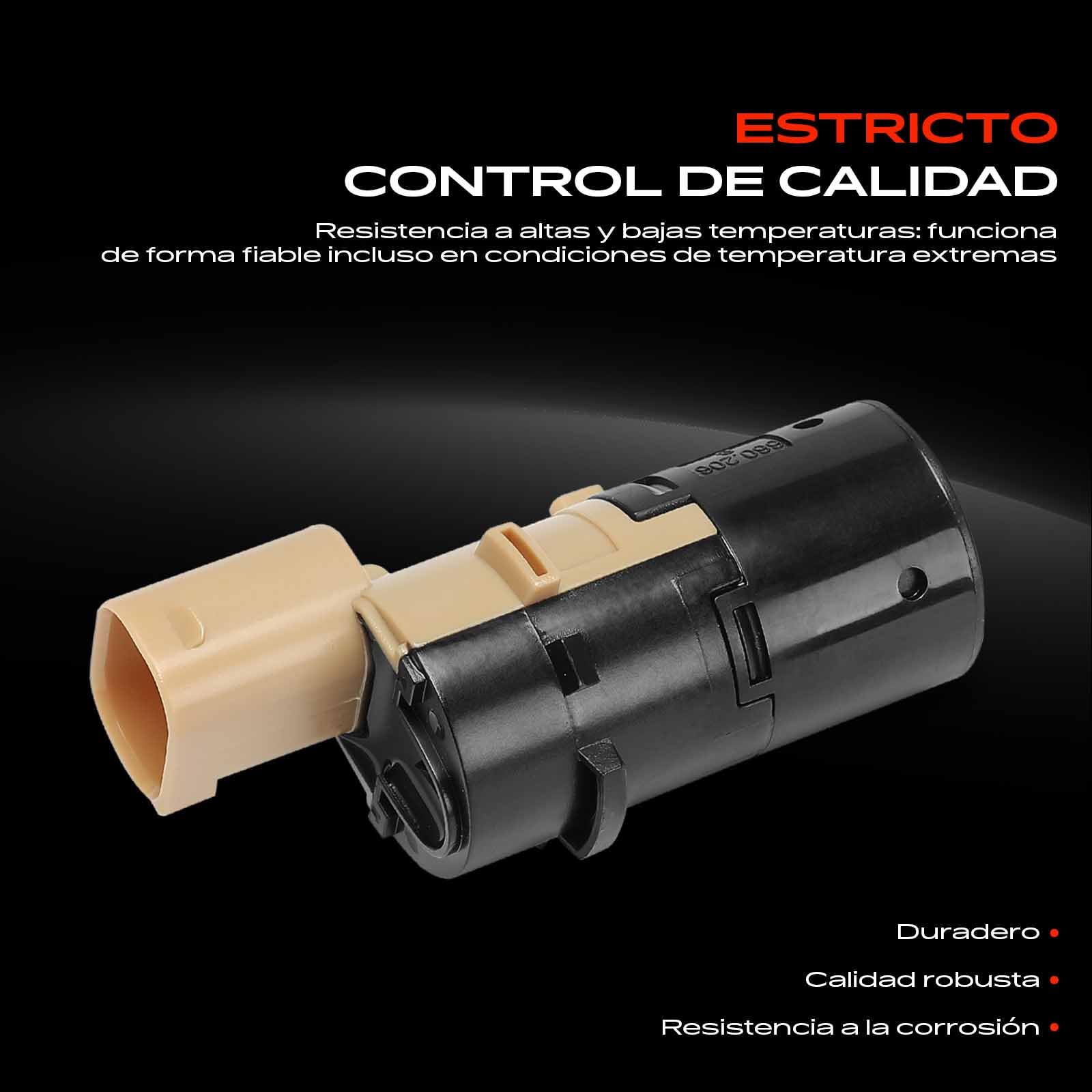 Frankberg 4 sensores de aparcamiento traseros PDC de 3 Polos 659095 | Compatible con: 307 3A/C, C2 Enterprise JG, Berlingo/Berlingo Primer monovolumen GFK GJK MF, 307 SO 3H