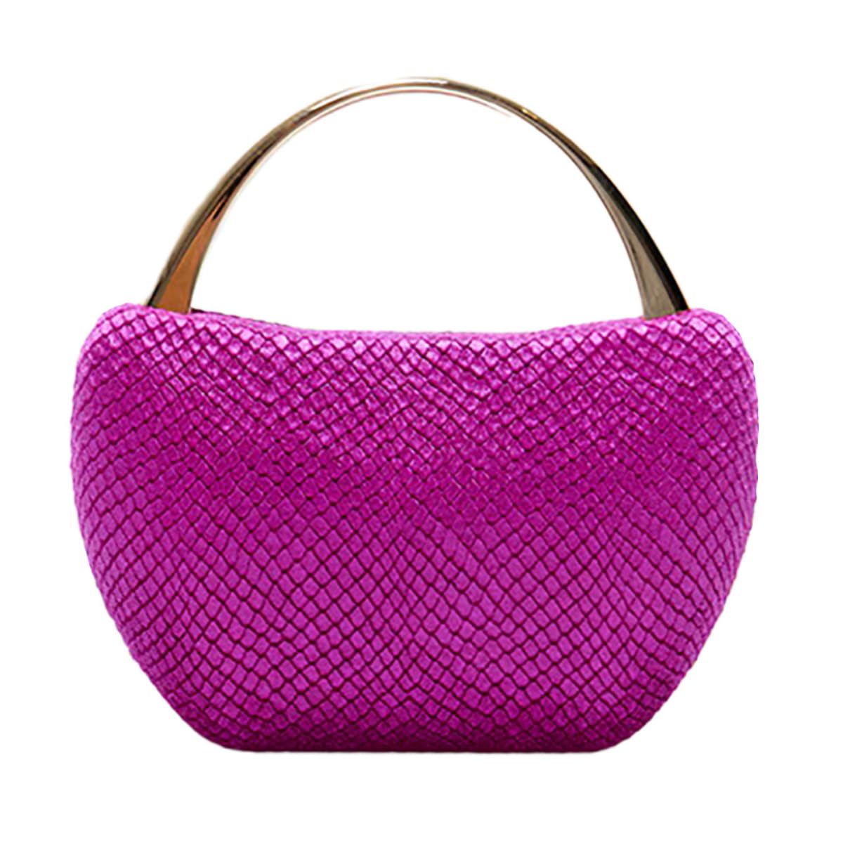 Borsa da sera in velluto da donna, piccola, piatta, a cestino, tinta unita, per feste, matrimoni, balli studenteschi, borsa a tracolla