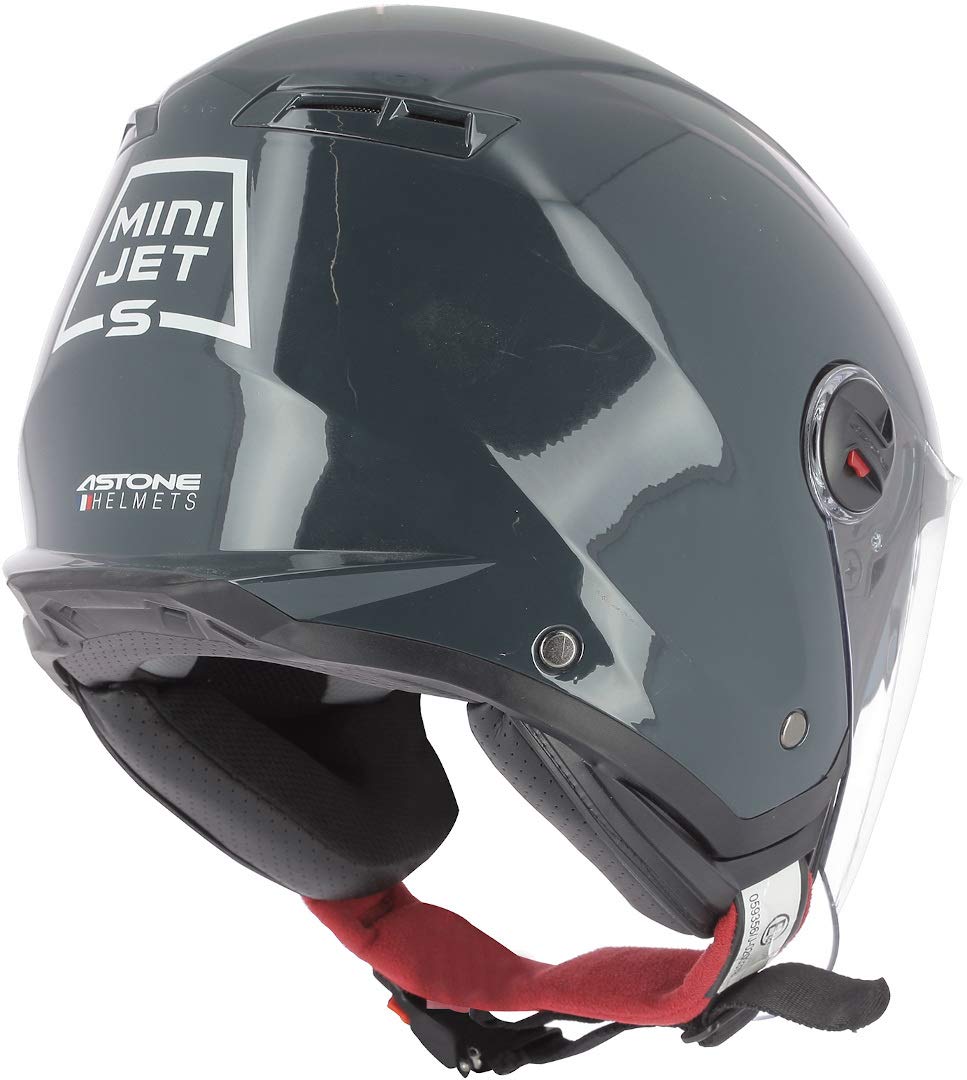 Astone kask motocyklowy typu jet mini, ciemnoszary, L