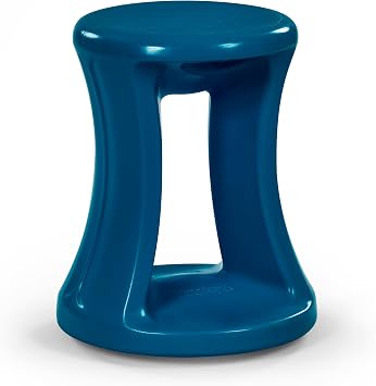 Simplay3 American Home Live Fit Active Balance Chair, 17" Stool for Adults and Teens- Ergonomic Office Desk Chair with Rock, Wobble, Tilt Motion for Learning, Work and Study, Union Blue