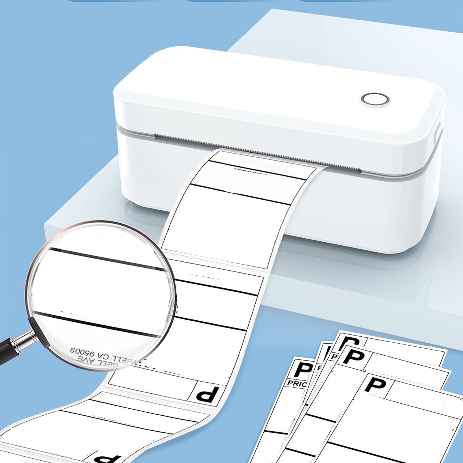 Garosa 4x6 -Etikettdrucker -Versandetikett Drucker USB -kompatibel mit Mobiler PC für OS X Chrome OS mit 200 DPI 150 Mm S -Geschwindigkeit (EU-Stecker)