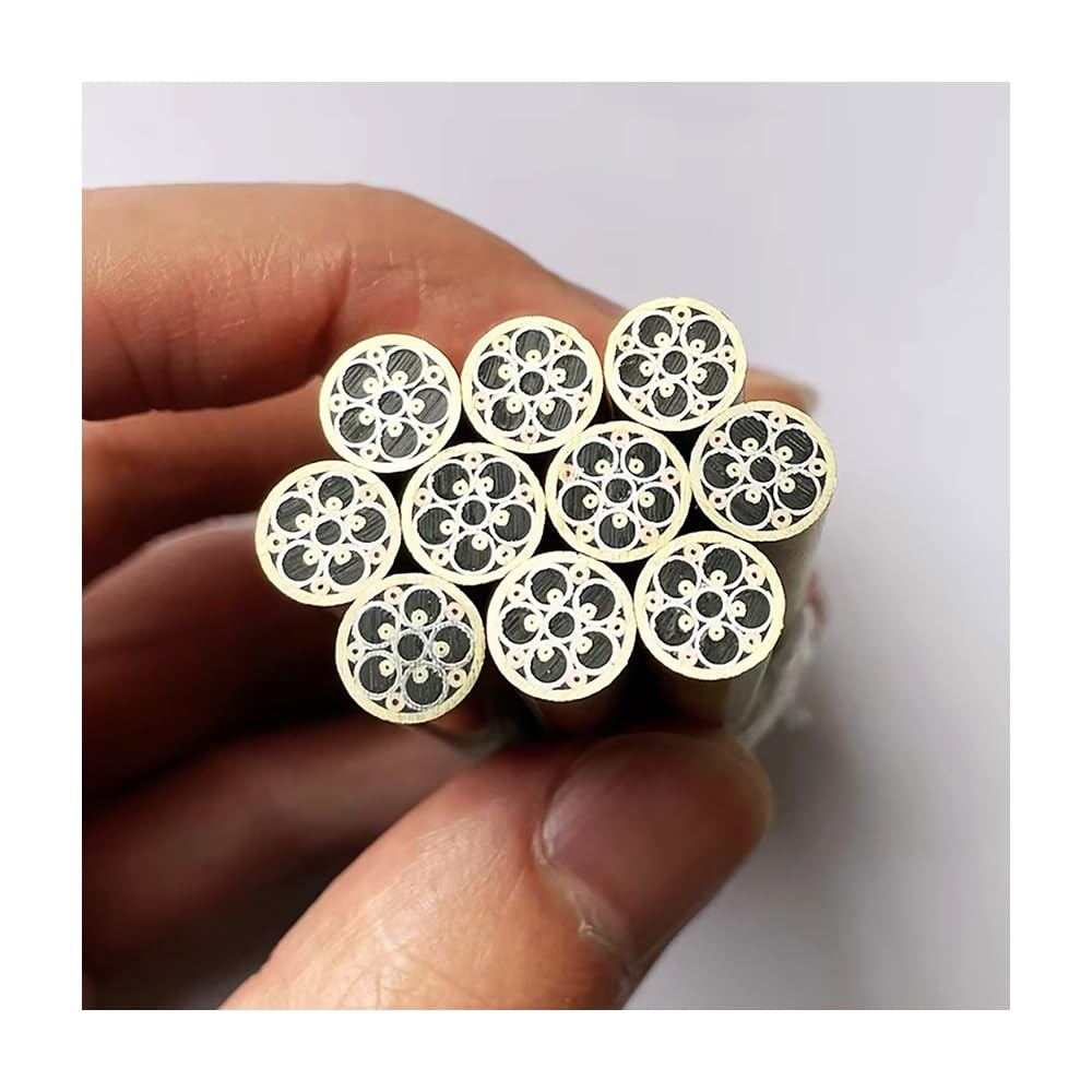 Remaches de perno de mosaico 8x60mm para artesanía en cuero y bricolaje de mangos de cuchillos