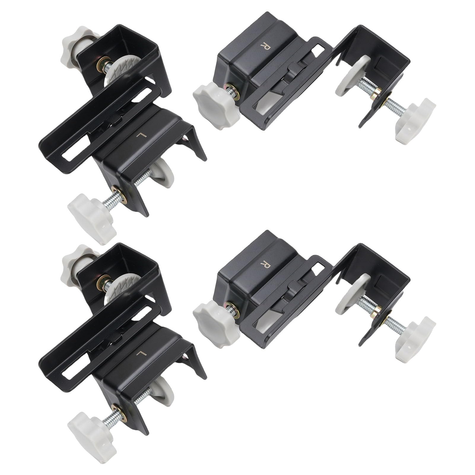 Generic Zestaw Zacisków Montażowych z Przodu Szuflady Trwałe Zaciski Mocujące Panel Szuflady ze Stali Nierdzewnej do Kuchni i łazienki Panele o Grubości 10–30 Mm 8 Sztuk
