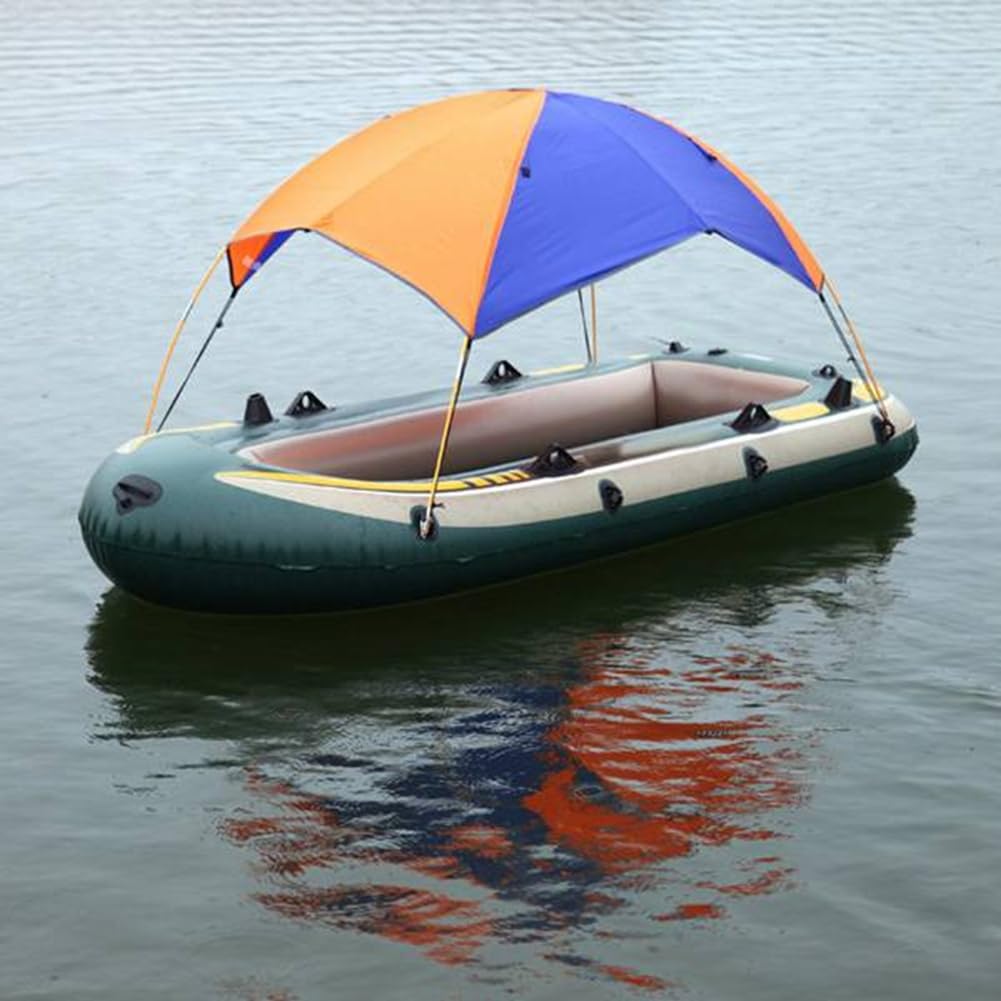 Tendalino per Gommone per 3 Persone Tendalino per Kayak Tendalino per Baldacchino Tendalino per Barca da Pesca Tendalino Antipioggia con Tappetino A Doppio Foro