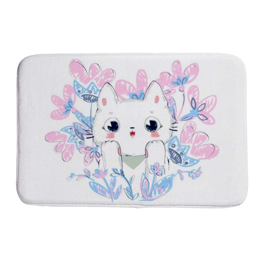 Tapis de bain en polaire corail microfibre 80x50 cm très absorbant
