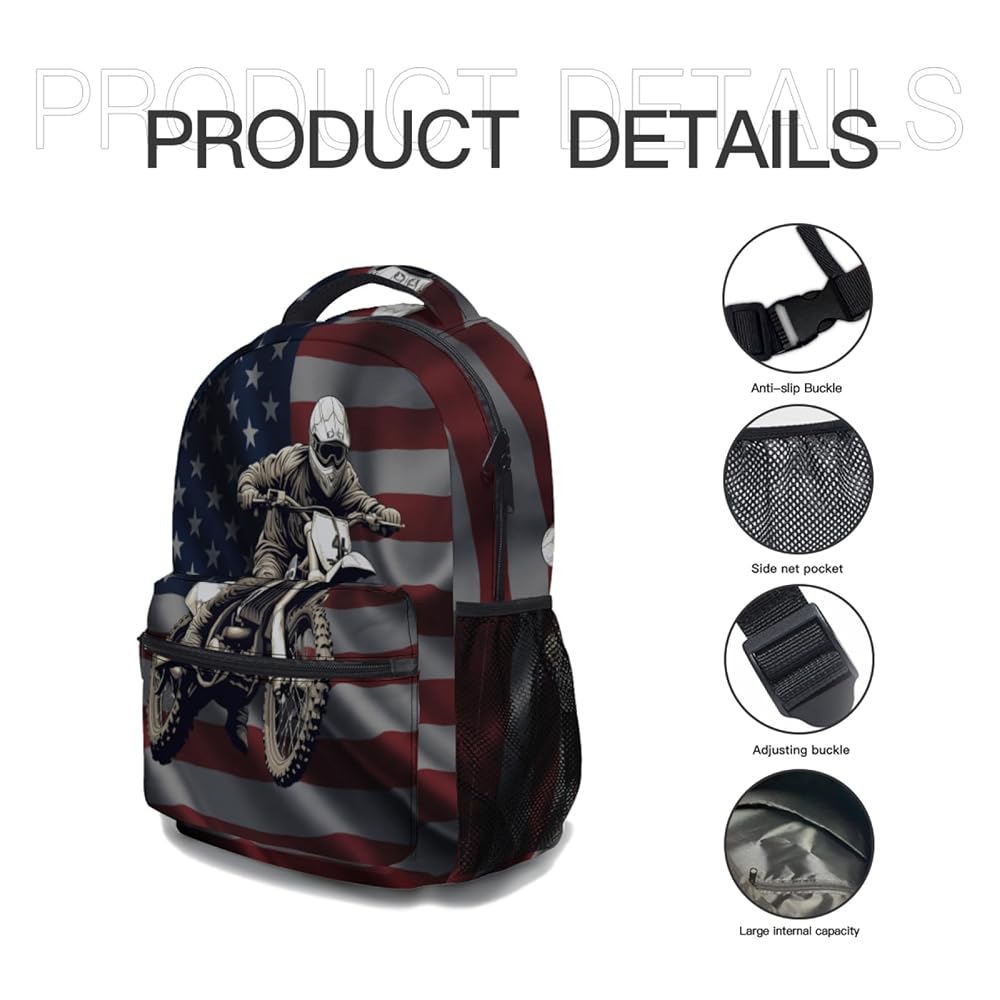 【限定】２０００冊　ロッカクアヤコ　みんなのことabout us Amazon.com: Anyako Motocross Dirt Bike American Flag School