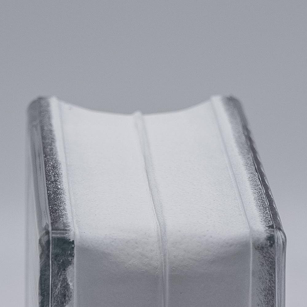 Bloque de vidrio básico Cruzado transparente brillante 14,5x14,5x8cm - 5 piezas