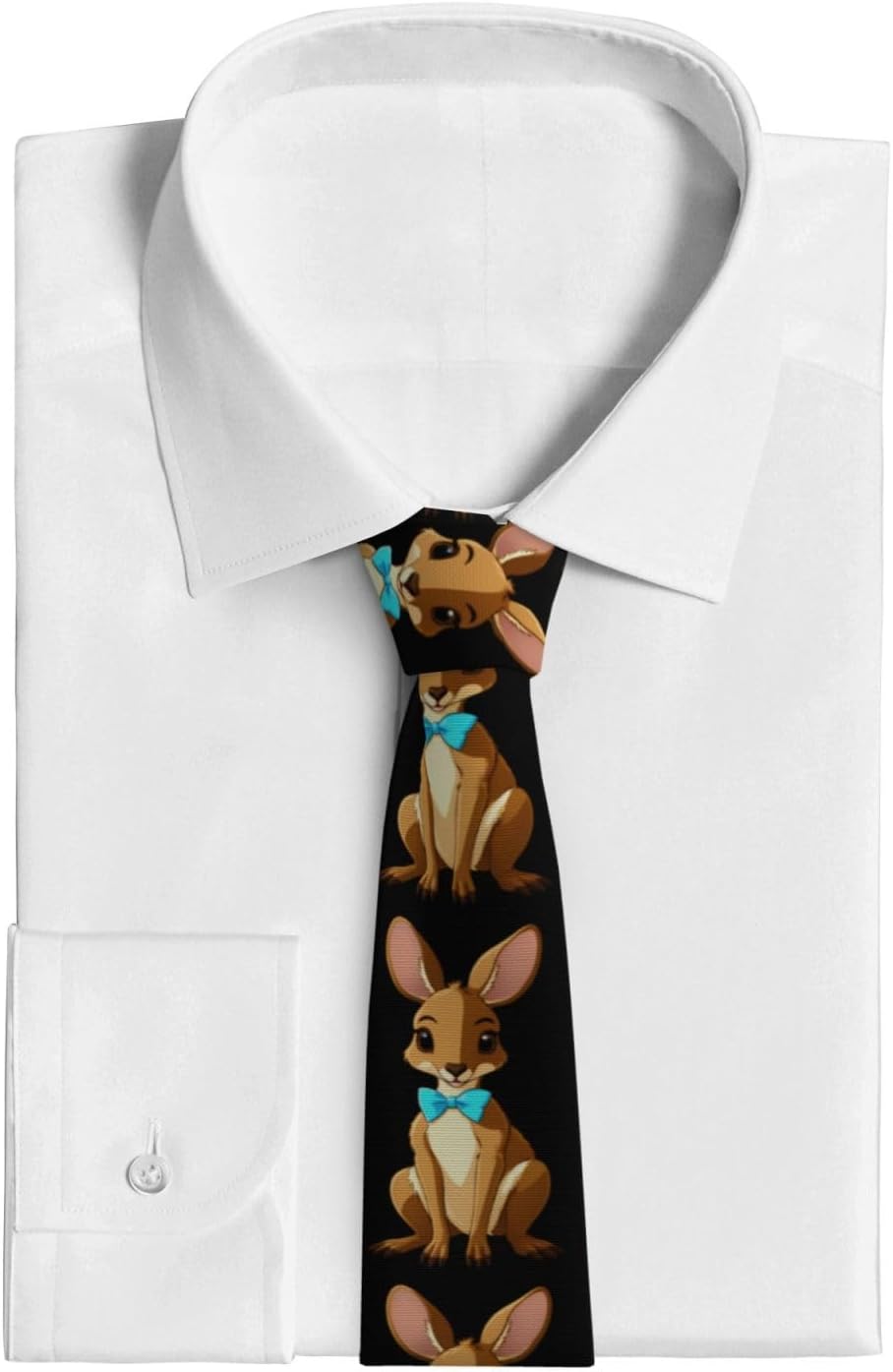 bow tie kangaroo Picture New men's tie with silk print, durable for both daily and business use