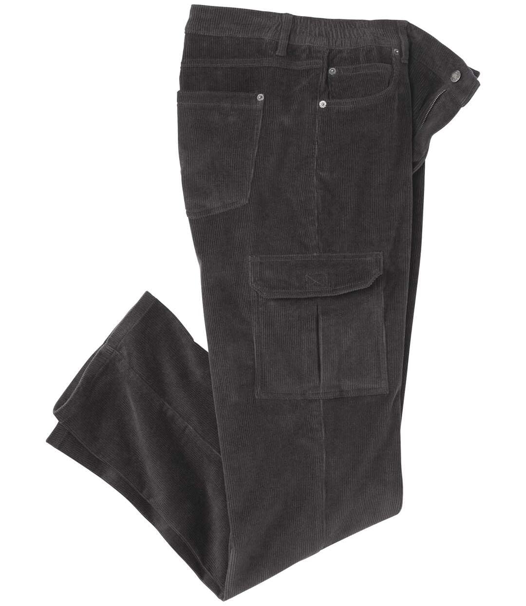 ATLAS FOR MEN – Pantalon Cargo – Pantalon en Velours Homme - Coupe Droite - Disponible en Grandes Tailles
