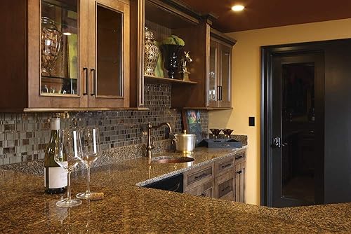 Miniatura 4 de Schlage FE695 Camelot by Accent Cerradura de palanca táctil sin llave con pestillo 16211 10063 Strike acabado bronce envejecido