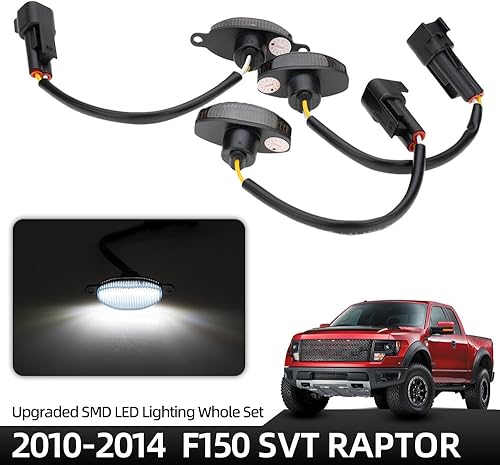Miniatura 10 de Luces LED ámbar Raptor con lente ahumada para Ford F150 SVT Raptor Pick Up 2017-2019 Ford Raptor Pick Up 2017-2019 parrilla delantera conducción