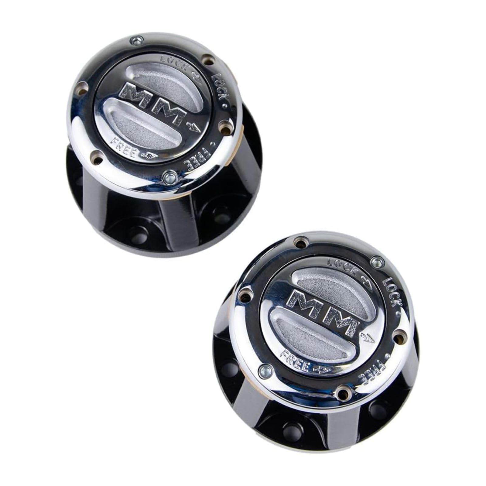 MILE MARKER 490 Pair of Premium Manual Locking Hubs fits 1976-1998 4Runner Pickup Hilux | Requires Conversion Kit | Replaces Original Equipment Manual and Automatic Hubs | Includes Hardware