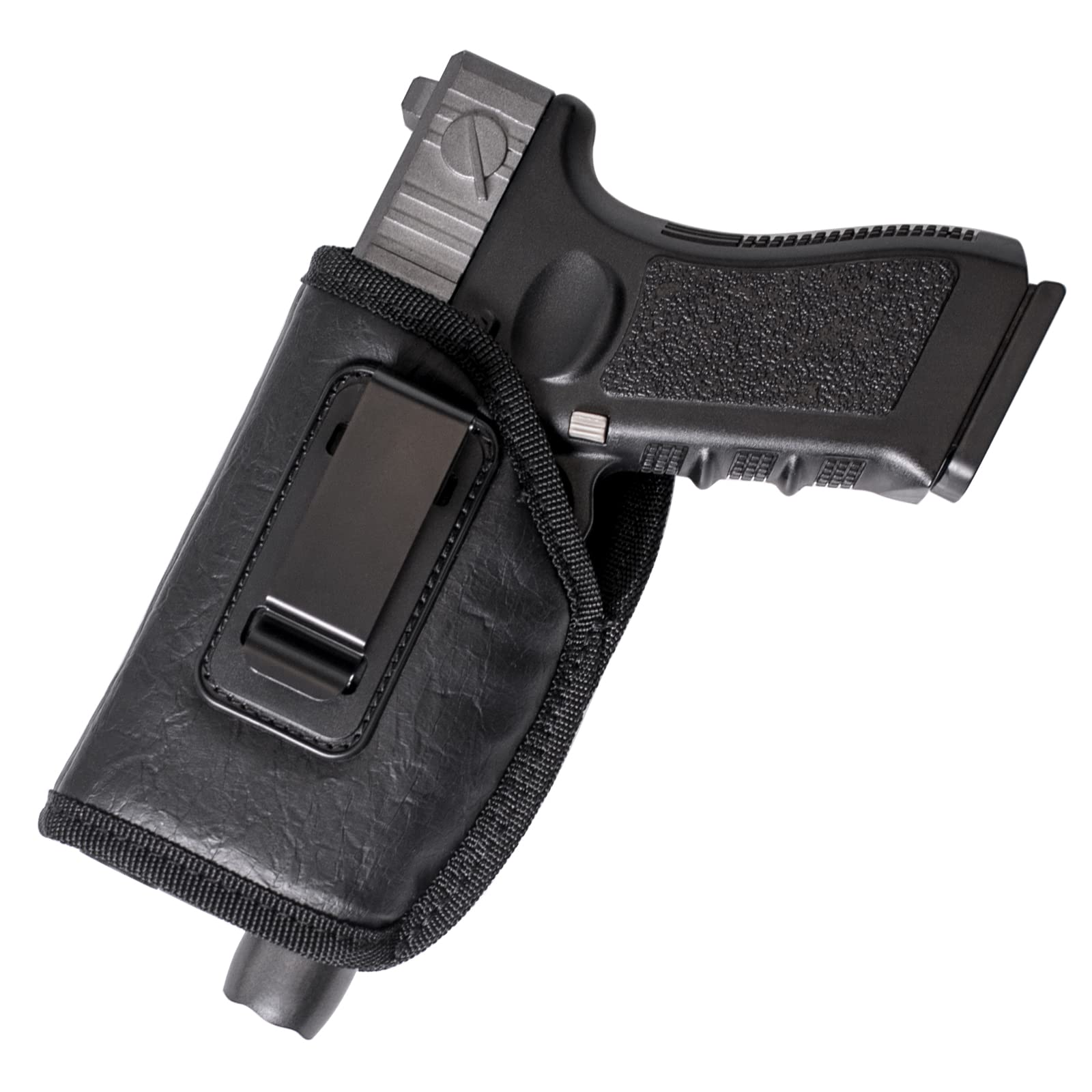 POYOLEE Concealed Carry Holster Universal IWB Gun Holster with Underbarrel Laser Flashlight Mounted on Gun Fits Glock 17/19/20/23 | Beretta 92 FS, PX4, XDM, HK USP, MP and More
