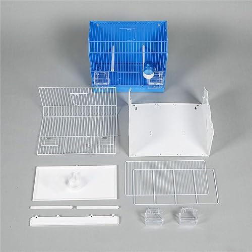Miniatura 4 de Bacthom Disply - Jaula para pájaros pequeña para cacatúas, canarios, pinzones, agapornis, loros con accesorios para bebidas de alimentos, 15
