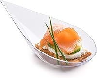 Vista 6 de Zappy - Mini cuchara para aperitivos/Cucharas para cata/Plato de postre asiático, 100 unidades, Negro