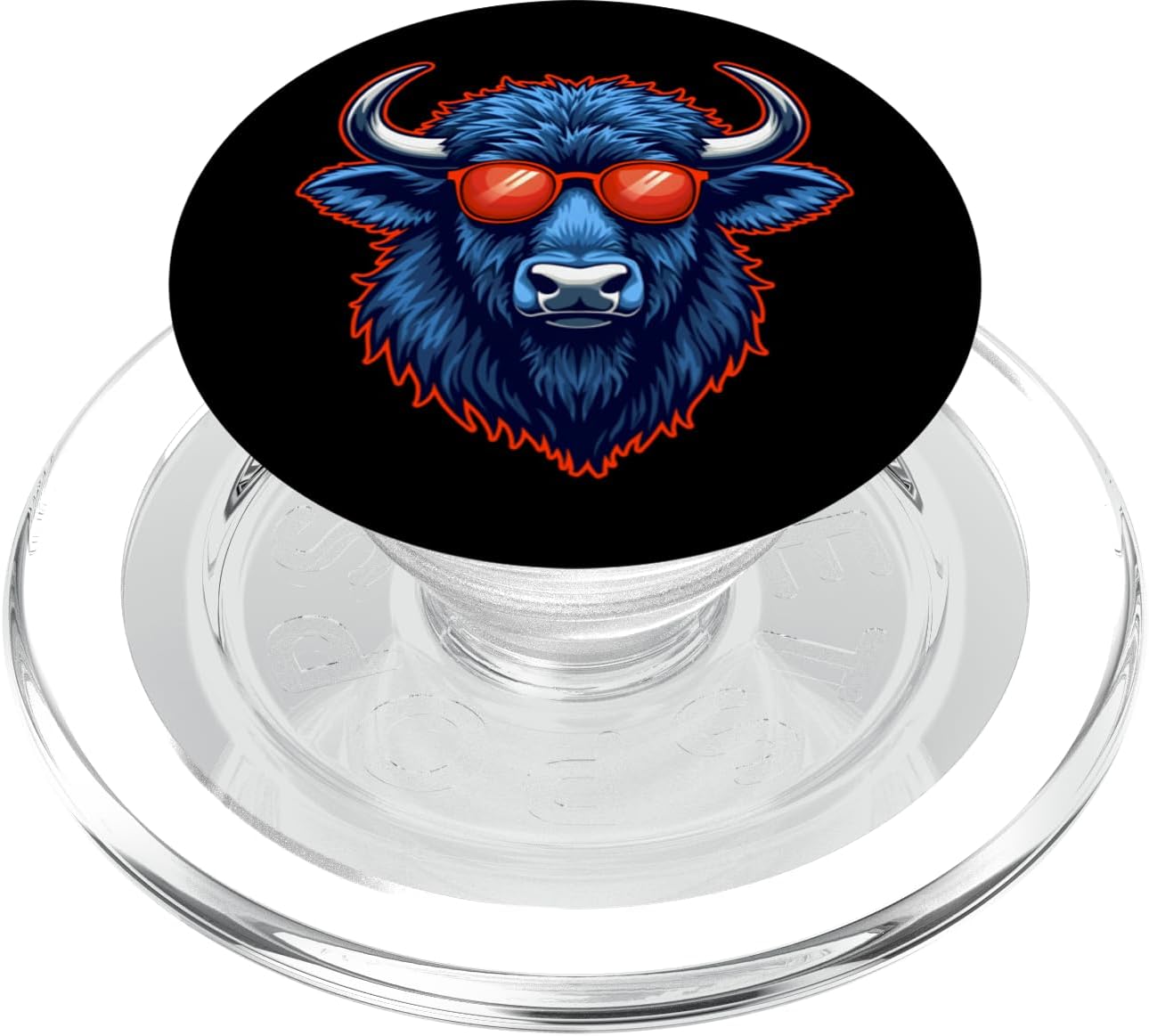 Buffalo with Sunglasses Tee Retro Vintage Design Buffalos PopSockets PopGrip for MagSafe