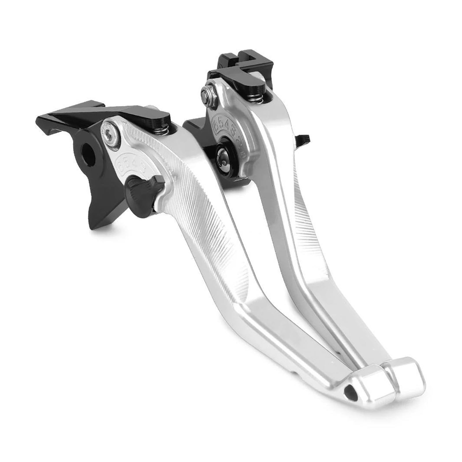 Mamxvkvzeu Silver Motorbike Brake Clutch Handle Levers Motorcycle Adjustable Brake Clutch Lever For Fazer Fzs 600 Fzs600 1998-2003