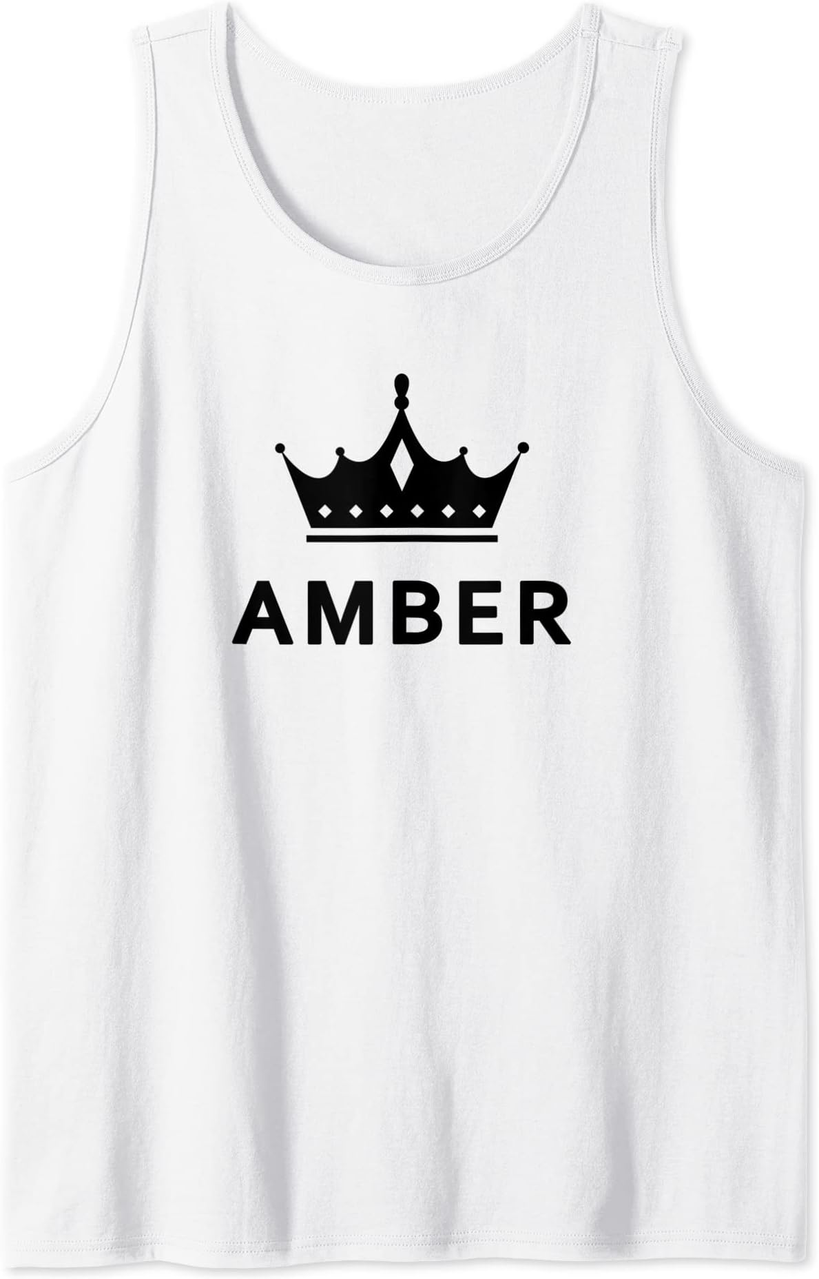 AMBER Crown Queen CROWN CUSTOM GIFT NAME FOR AMBER Tank Top
