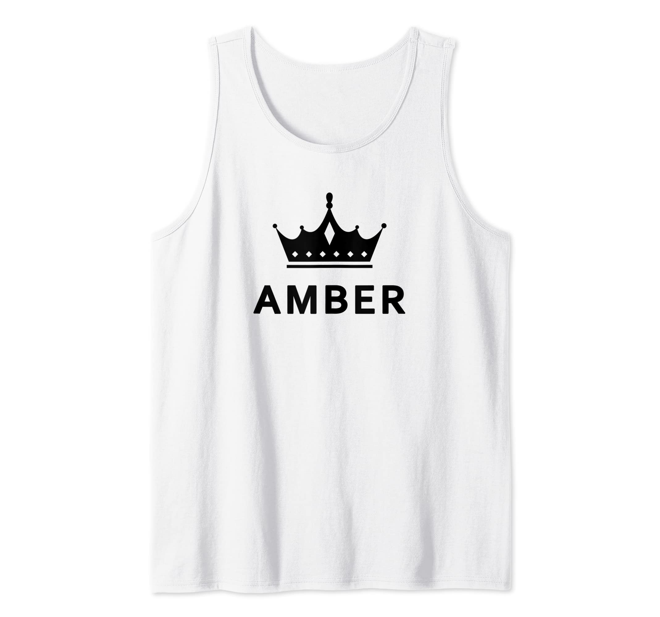 AMBER Crown Queen CROWN CUSTOM GIFT NAME FOR AMBER Tank Top