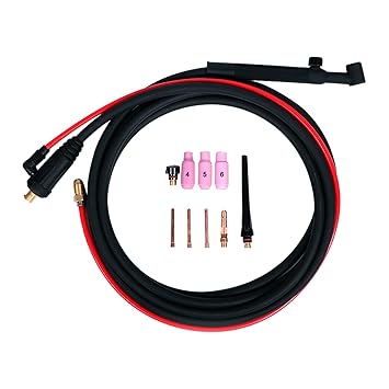WP-17V Lift TIG Torch 150Amp 12ft Cable Air Cooled Welding Tool with 35-50 Connector for TL-195S TL-200M TL-200T-Layfoo