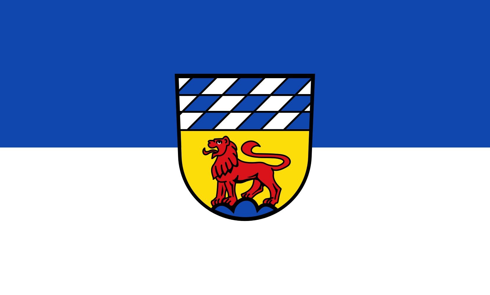 Drapeau Löwenstein haut de gamme grand format paysage 1.35m²