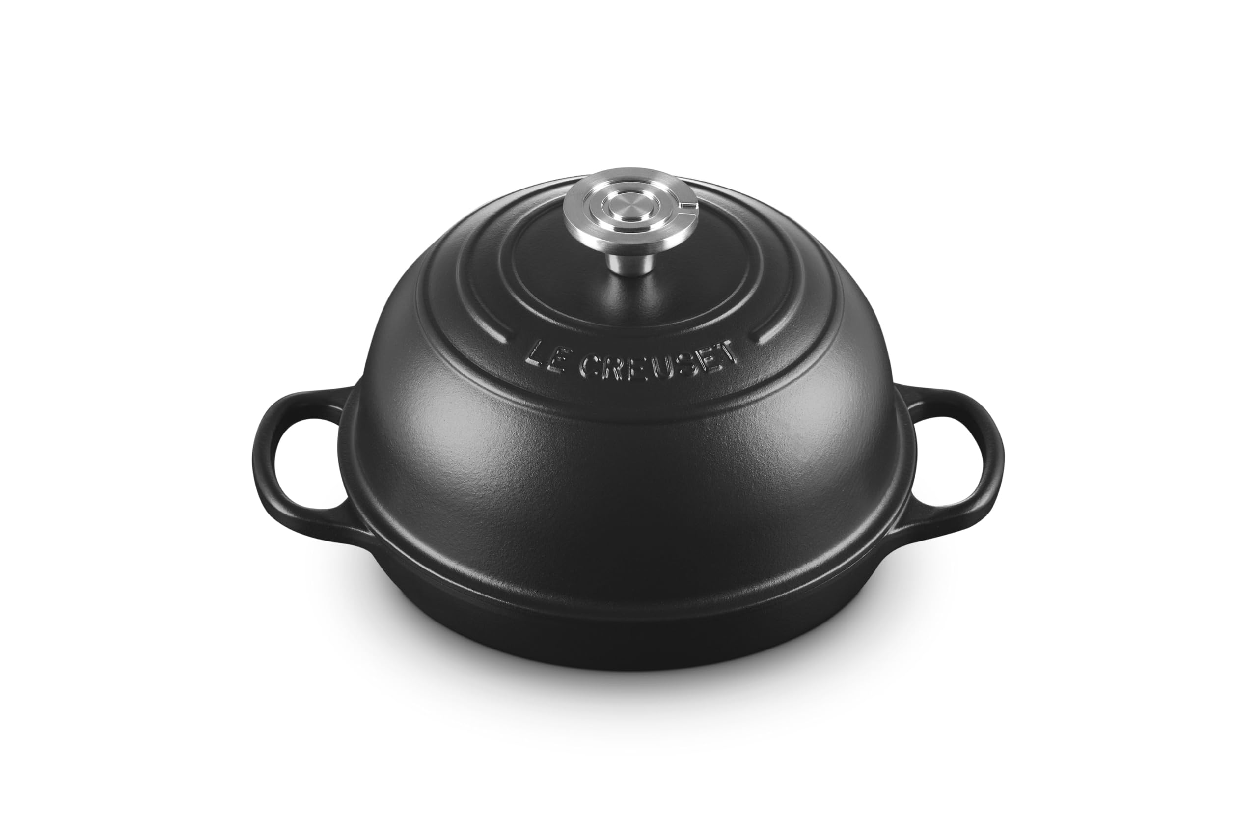 Le Creuset Enameled Cast Iron Round Bread Oven, 9.5 inch, Licorice/Crucible