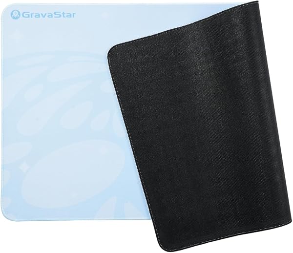 GravaStar かわいい水色 ゲーミングマウスパッド 超大型 XLサイズ マウスパッド ラバー素材 400x800x3mm 国内正規品 ブレー - 4