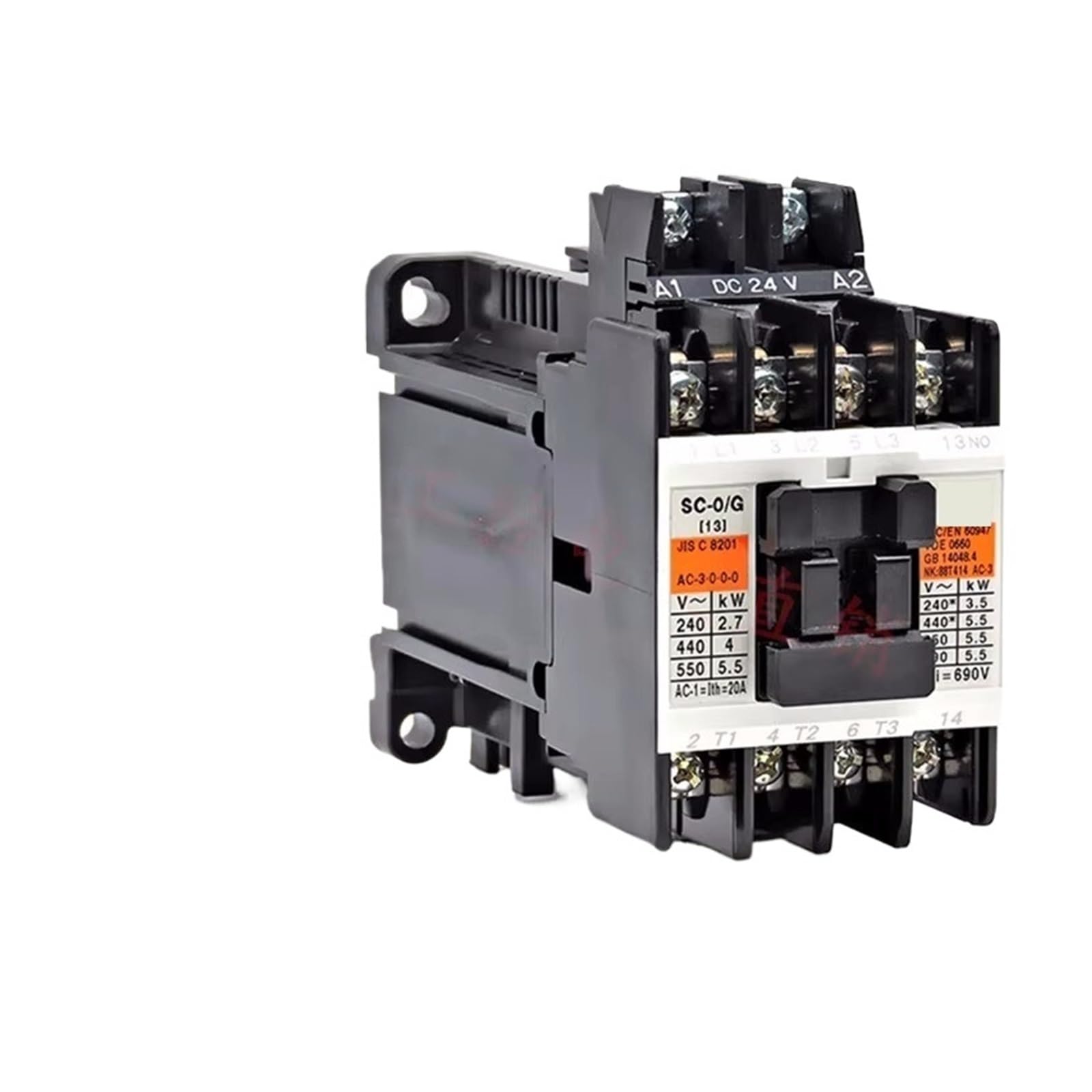 YFHGULBTK DC Contactor SC-0/G SC-03/G SC-4-0/G SC-4-1/G SC-5-1/G DC24V DC48V DC110V DC220V(Onecolor,SC-0/G)