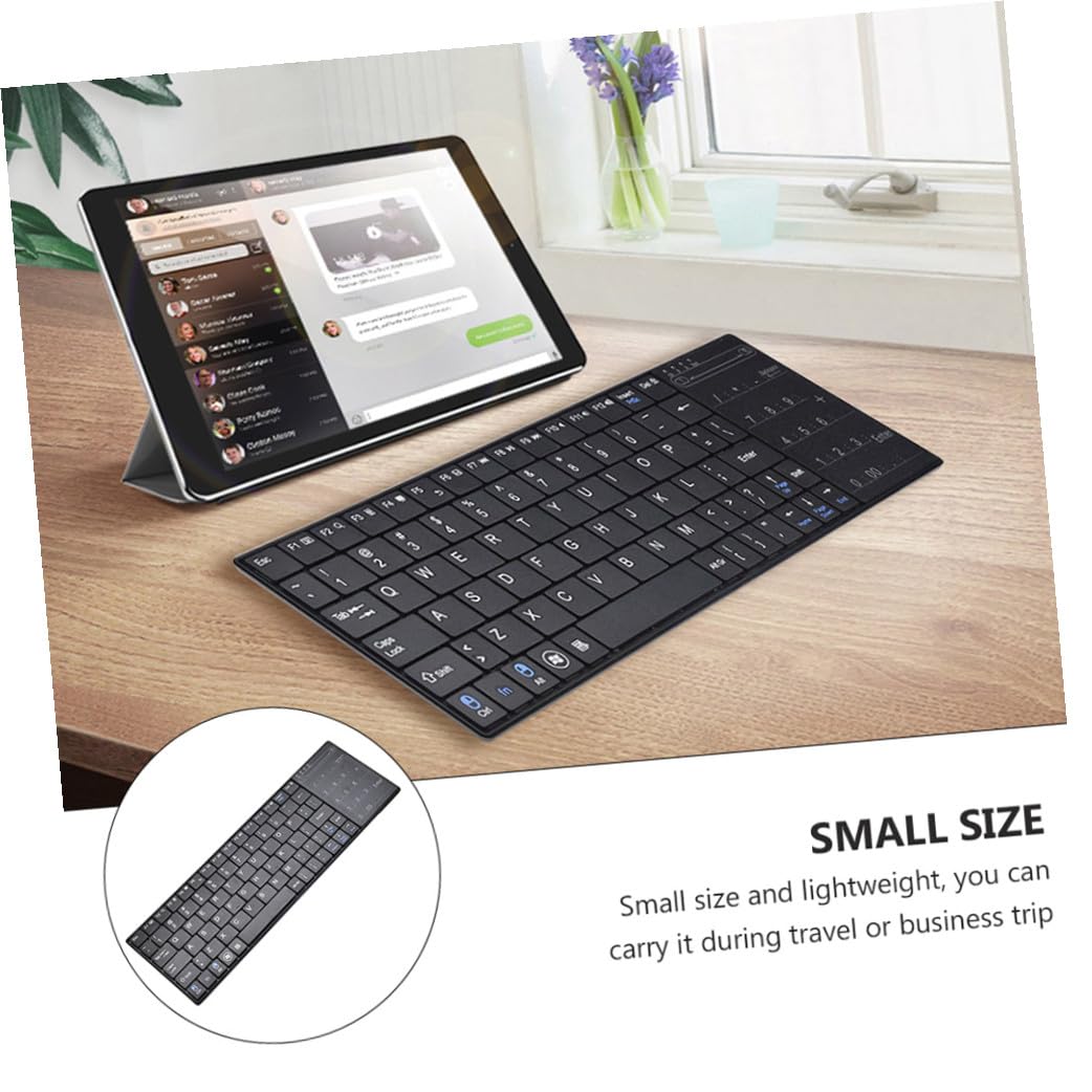 Holibanna Tastiera Wireless Portatile con Touchpad Fili Compatibile con Smartphone Elegante e Silenzioso e
