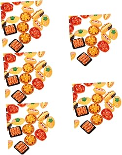 ibasenice 120 Pçs Miniatura De Comida E Modelo De Jogo Brinquedo De Comida Mini Brinquedos De Comida Miniaturas Para Artesanato Paisagismo Brinquedo Em Miniatura Vestir Acessórios De Boneca