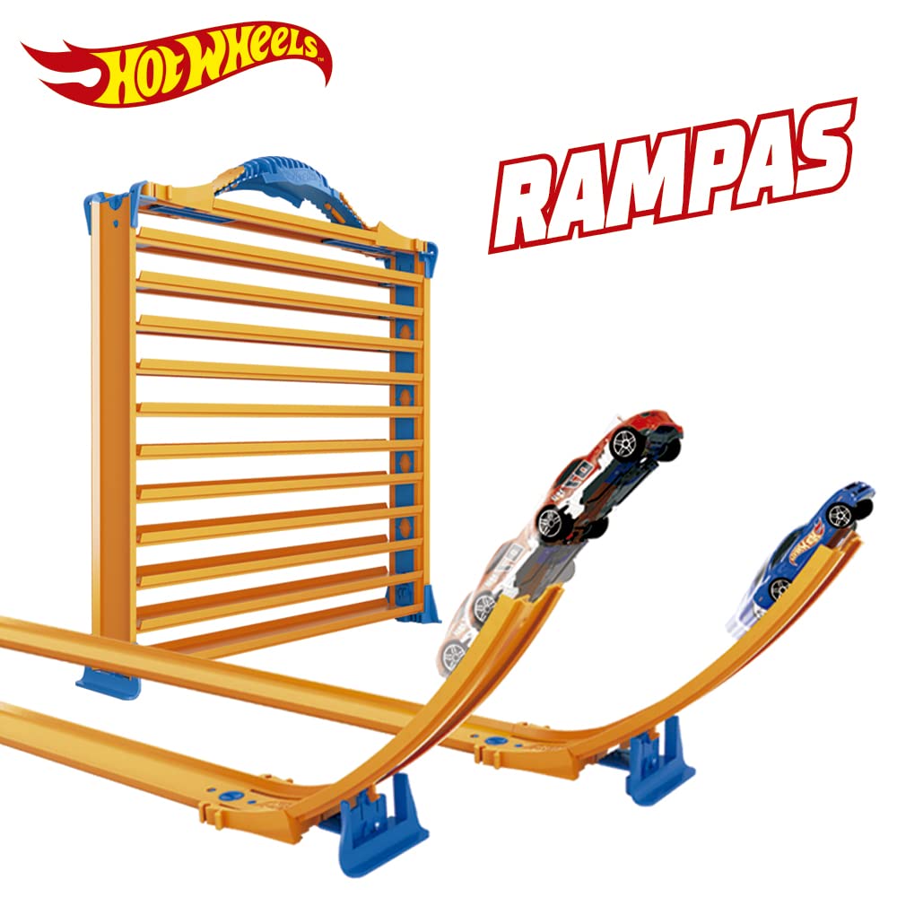 Cefa Toys - MALETIN Porte-Voiture Hot Wheels 3 en 1 (04621).Capacité pour 44 Voitures.