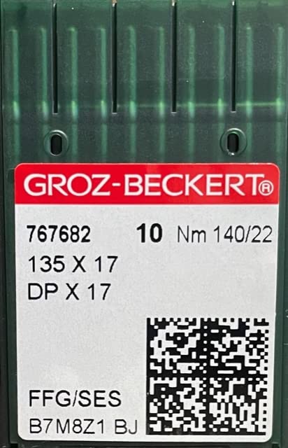 Needle It Up with Groz-Beckert Needle 135x17 / DPx17 / 135x85 / 135x535 / SY 3355 - FFG/SES - Size - 140/22 (30PK)