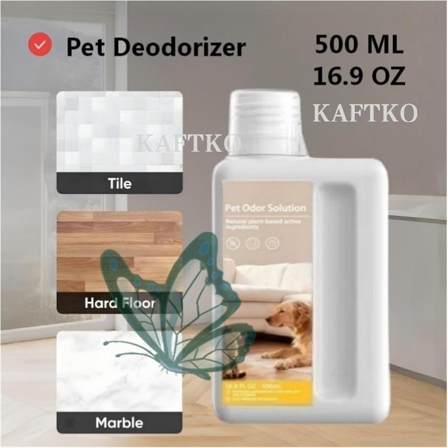 Pet Odor Solution16.9 OZ. Compatible With Eufy X10 Pro Omni, E28 Omni, E25 Omni，Omni C20, X8 Pro, X9 Pro, X8 Hybrid(2pcs)