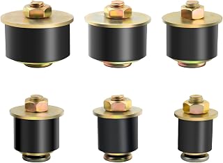 6PCS Rubber Freeze Plugs 3/4" 7/8" 1" 1-1/8" 1-1/4" 1-3/8",Rubber Plugs Automotive for 19mm-38mm Hole Inner Diameter,Universal Car Accessories Replace Engine Expansion Plug